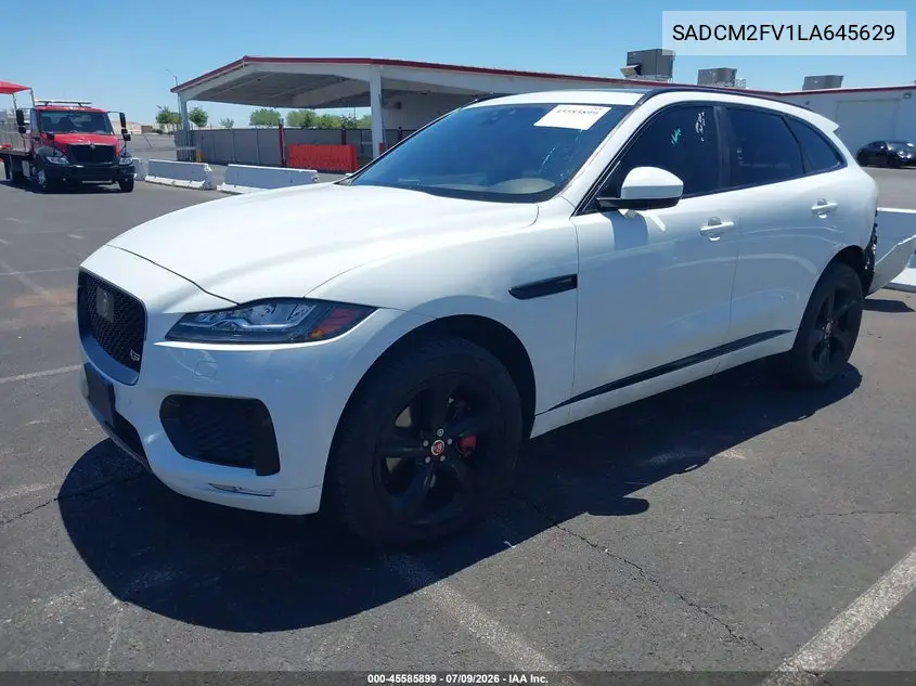 2020 Jaguar F-Pace S P380 Awd Automatic VIN: SADCM2FV1LA645629 Lot: 45585899