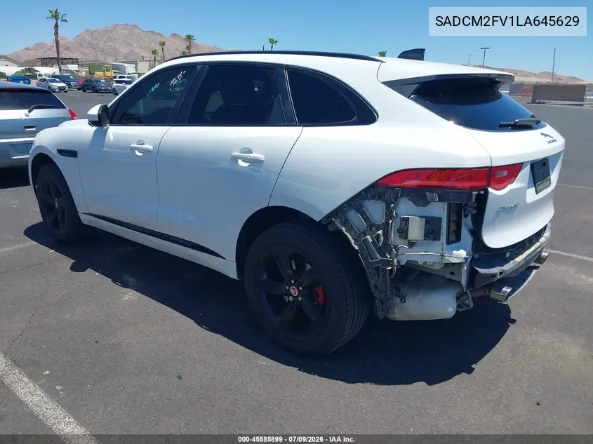 2020 Jaguar F-Pace S P380 Awd Automatic VIN: SADCM2FV1LA645629 Lot: 45585899