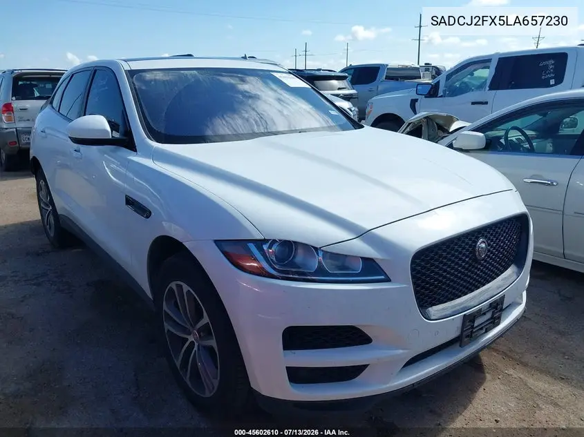 2020 Jaguar F-Pace Premium P250 Awd Automatic VIN: SADCJ2FX5LA657230 Lot: 45602610