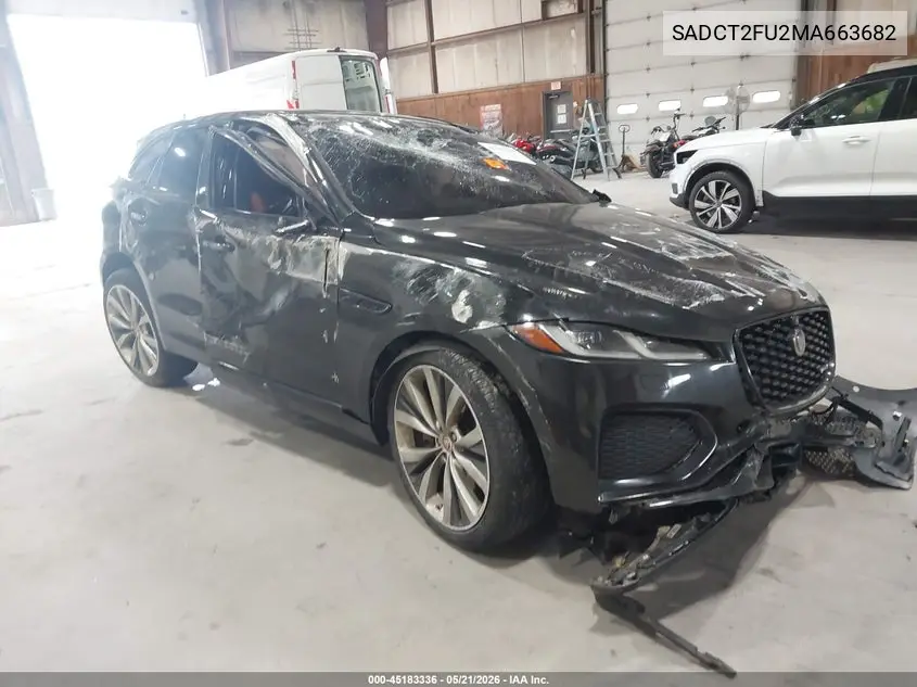 2021 Jaguar F-Pace R-Dynamic S P400 Awd Automatic VIN: SADCT2FU2MA663682 Lot: 45183336