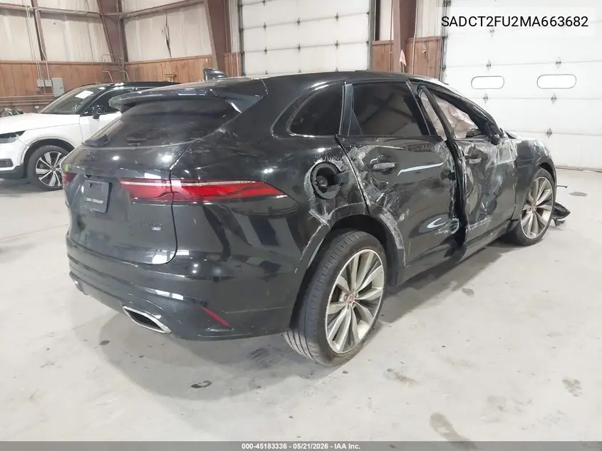 2021 Jaguar F-Pace R-Dynamic S P400 Awd Automatic VIN: SADCT2FU2MA663682 Lot: 45183336