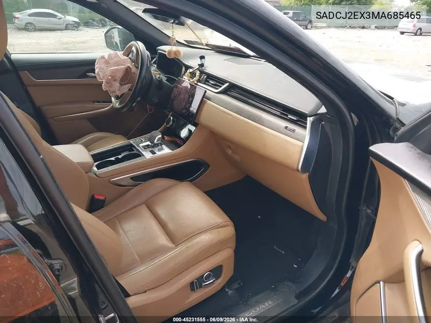 2021 Jaguar F-Pace S P250 Awd Automatic VIN: SADCJ2EX3MA685465 Lot: 45231555