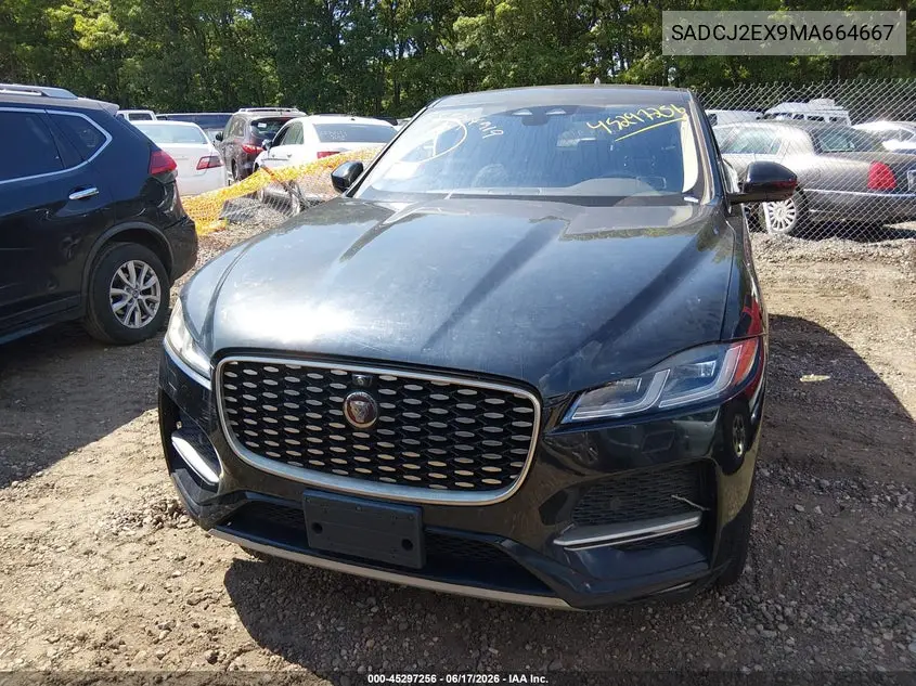 2021 Jaguar F-Pace S P250 Awd Automatic VIN: SADCJ2EX9MA664667 Lot: 45297256
