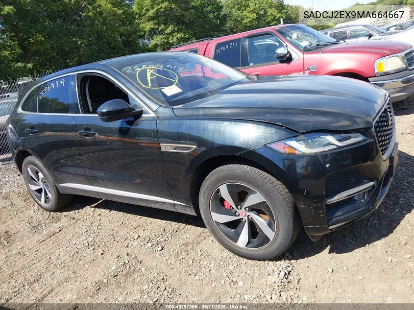 2021 Jaguar F-Pace S P250 Awd Automatic VIN: SADCJ2EX9MA664667 Lot: 45297256