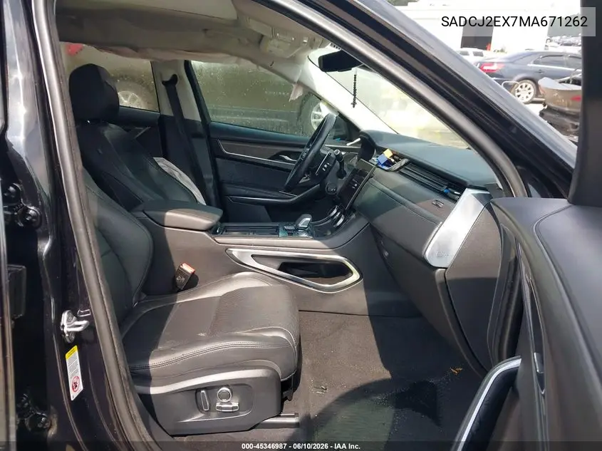 2021 Jaguar F-Pace S P250 Awd Automatic VIN: SADCJ2EX7MA671262 Lot: 45346987