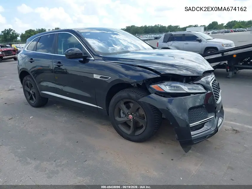 2021 Jaguar F-Pace P250 Awd Automatic VIN: SADCK2EX0MA674162 Lot: 45438096