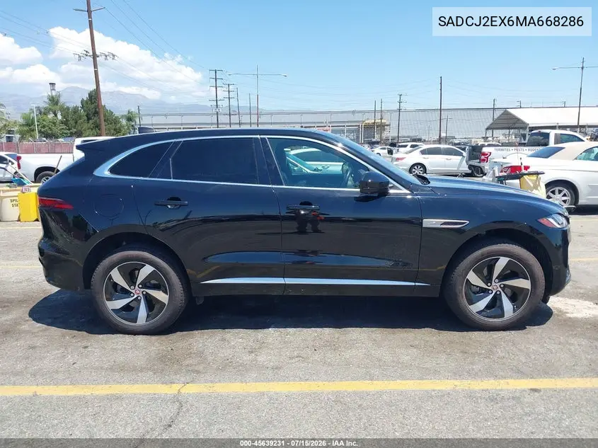 2021 Jaguar F-Pace S P250 Awd Automatic VIN: SADCJ2EX6MA668286 Lot: 45639231