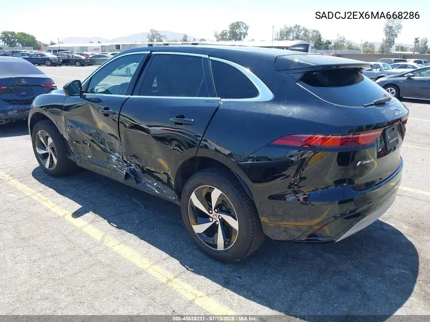 2021 Jaguar F-Pace S P250 Awd Automatic VIN: SADCJ2EX6MA668286 Lot: 45639231
