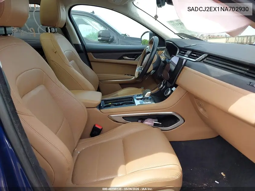 2022 Jaguar F-Pace S P250 Awd Automatic VIN: SADCJ2EX1NA702930 Lot: 45195135