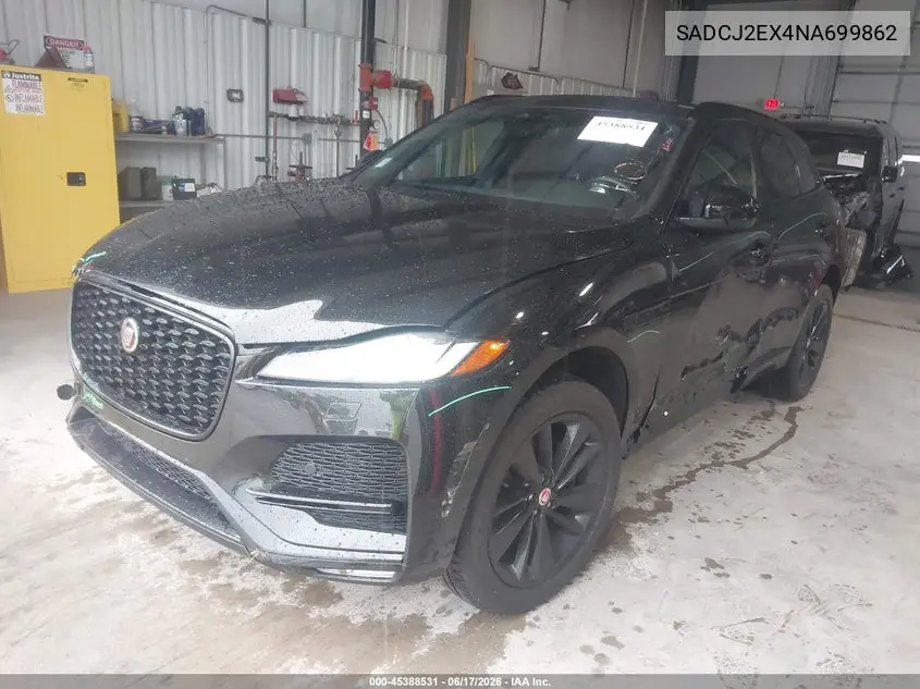 2022 Jaguar F-Pace S P250 Awd Automatic VIN: SADCJ2EX4NA699862 Lot: 45388531