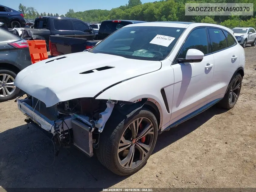 2022 Jaguar F-Pace Svr P550 Awd Automatic VIN: SADCZ2EE5NA690370 Lot: 45393675