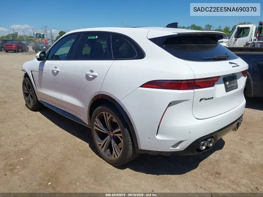2022 Jaguar F-Pace Svr P550 Awd Automatic VIN: SADCZ2EE5NA690370 Lot: 45393675