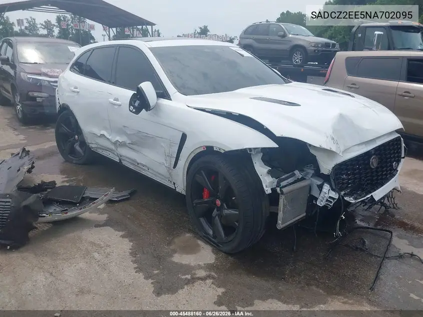 2022 Jaguar F-Pace Svr P550 Awd Automatic VIN: SADCZ2EE5NA702095 Lot: 45488160
