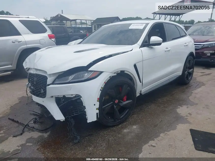 2022 Jaguar F-Pace Svr P550 Awd Automatic VIN: SADCZ2EE5NA702095 Lot: 45488160