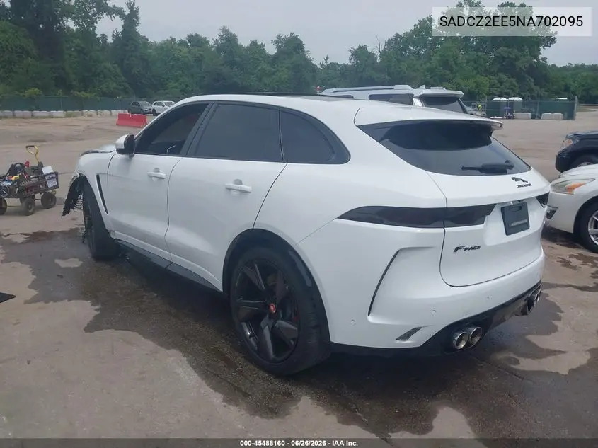 2022 Jaguar F-Pace Svr P550 Awd Automatic VIN: SADCZ2EE5NA702095 Lot: 45488160