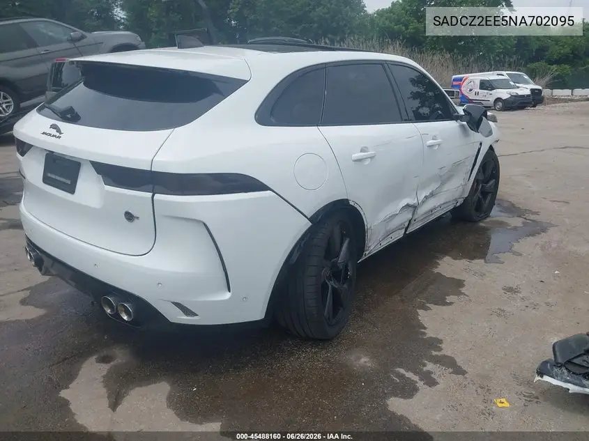 2022 Jaguar F-Pace Svr P550 Awd Automatic VIN: SADCZ2EE5NA702095 Lot: 45488160