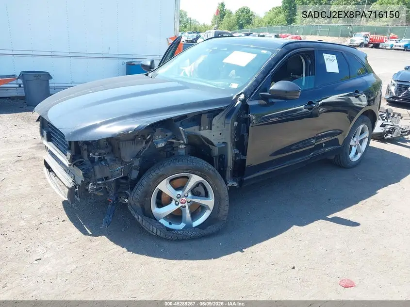 2023 Jaguar F-Pace S P250 Awd Automatic VIN: SADCJ2EX8PA716150 Lot: 45289267