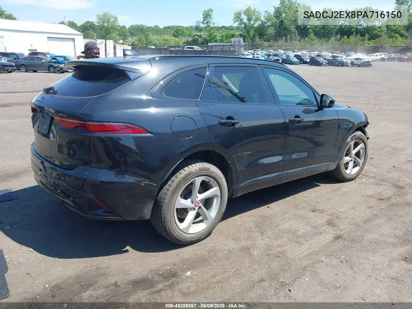 2023 Jaguar F-Pace S P250 Awd Automatic VIN: SADCJ2EX8PA716150 Lot: 45289267
