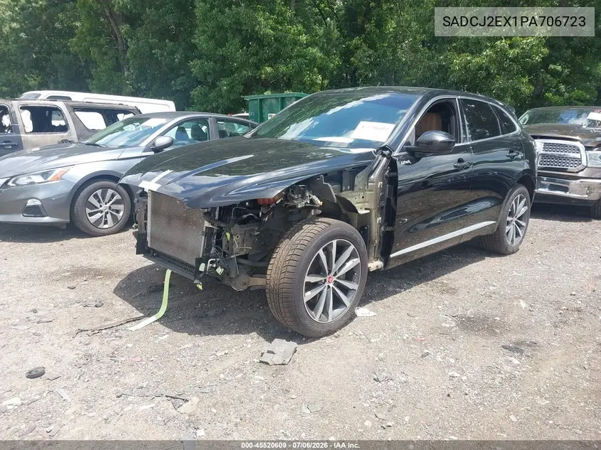 2023 Jaguar F-Pace S P250 Awd Automatic VIN: SADCJ2EX1PA706723 Lot: 45520609
