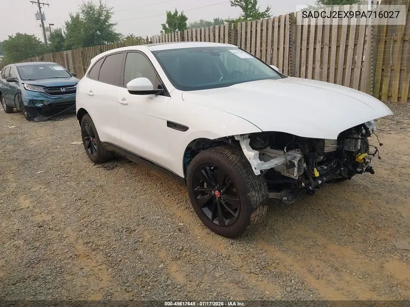 2023 Jaguar F-Pace S P250 Awd Automatic VIN: SADCJ2EX9PA716027 Lot: 45617648