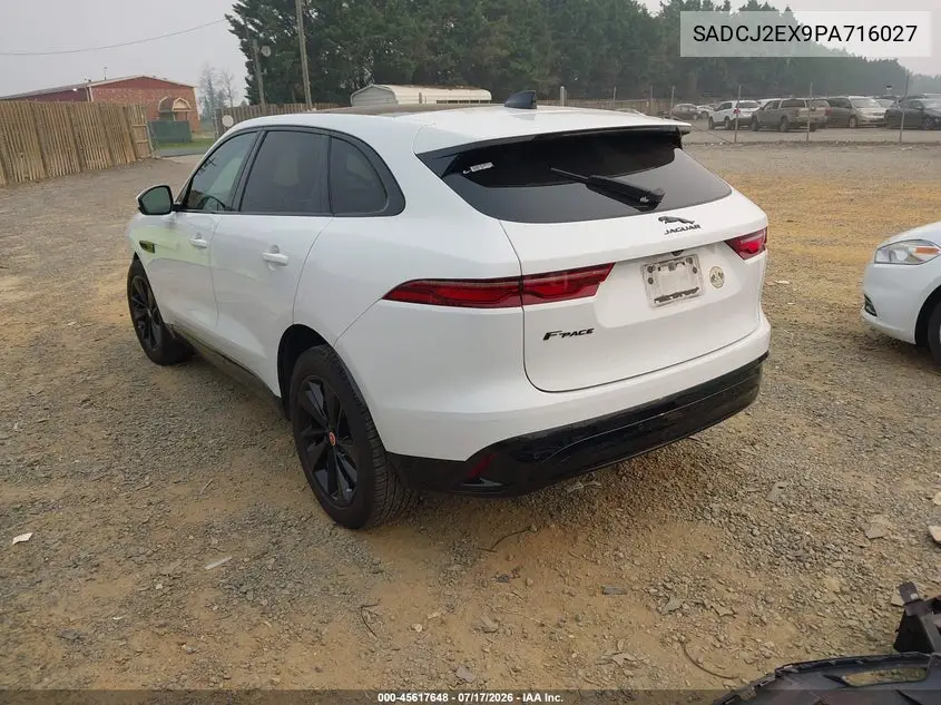 2023 Jaguar F-Pace S P250 Awd Automatic VIN: SADCJ2EX9PA716027 Lot: 45617648