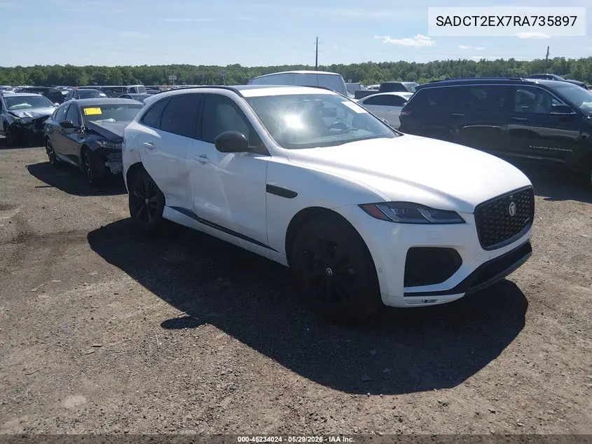 2024 Jaguar F-Pace R-Dynamic S P250 Awd Automatic VIN: SADCT2EX7RA735897 Lot: 45234024