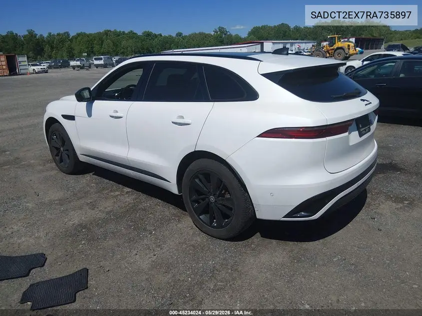2024 Jaguar F-Pace R-Dynamic S P250 Awd Automatic VIN: SADCT2EX7RA735897 Lot: 45234024