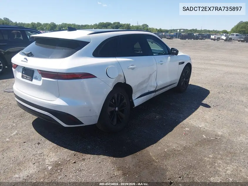 2024 Jaguar F-Pace R-Dynamic S P250 Awd Automatic VIN: SADCT2EX7RA735897 Lot: 45234024