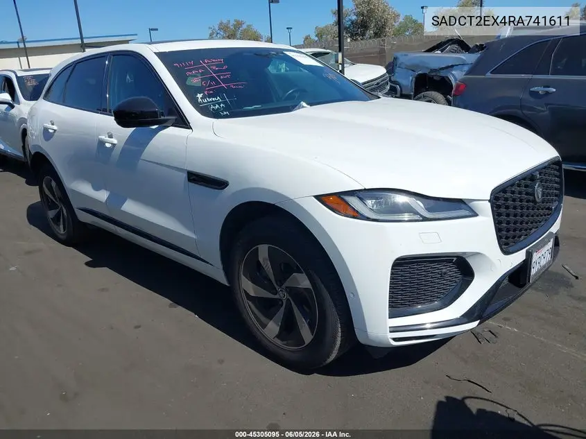 2024 Jaguar F-Pace R-Dynamic S P250 Awd Automatic VIN: SADCT2EX4RA741611 Lot: 45305095