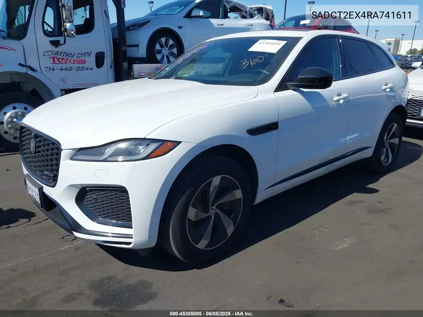 2024 Jaguar F-Pace R-Dynamic S P250 Awd Automatic VIN: SADCT2EX4RA741611 Lot: 45305095