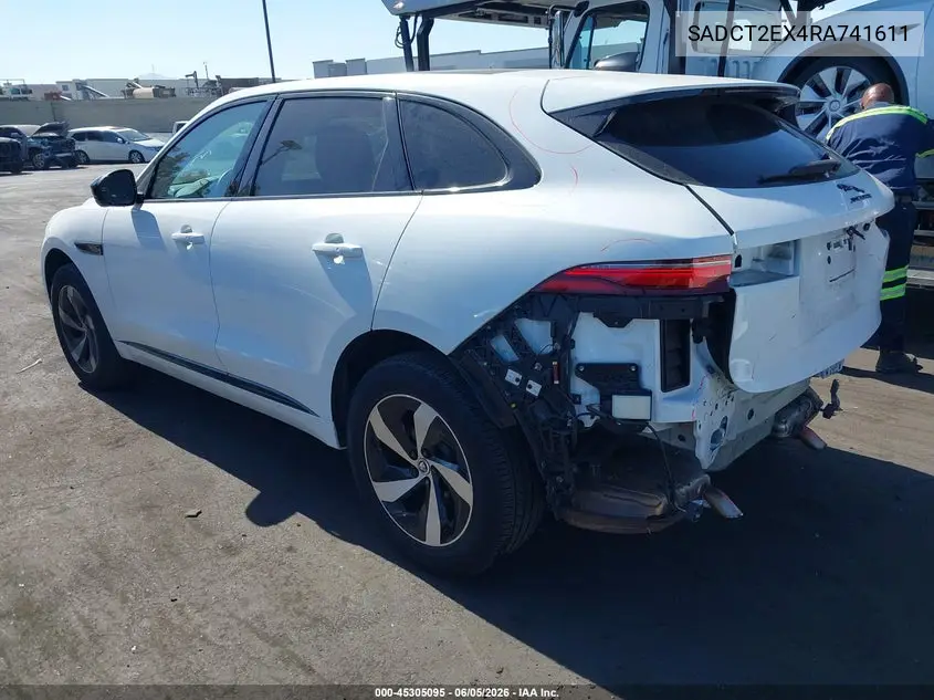 2024 Jaguar F-Pace R-Dynamic S P250 Awd Automatic VIN: SADCT2EX4RA741611 Lot: 45305095