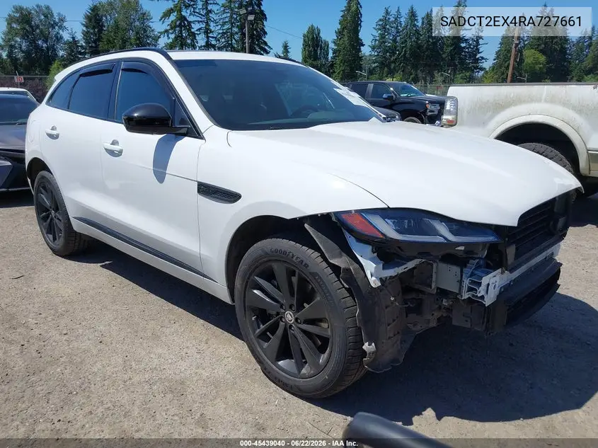 2024 Jaguar F-Pace R-Dynamic S P250 Awd Automatic VIN: SADCT2EX4RA727661 Lot: 45439040