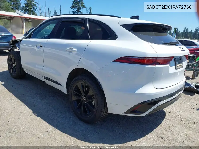 2024 Jaguar F-Pace R-Dynamic S P250 Awd Automatic VIN: SADCT2EX4RA727661 Lot: 45439040