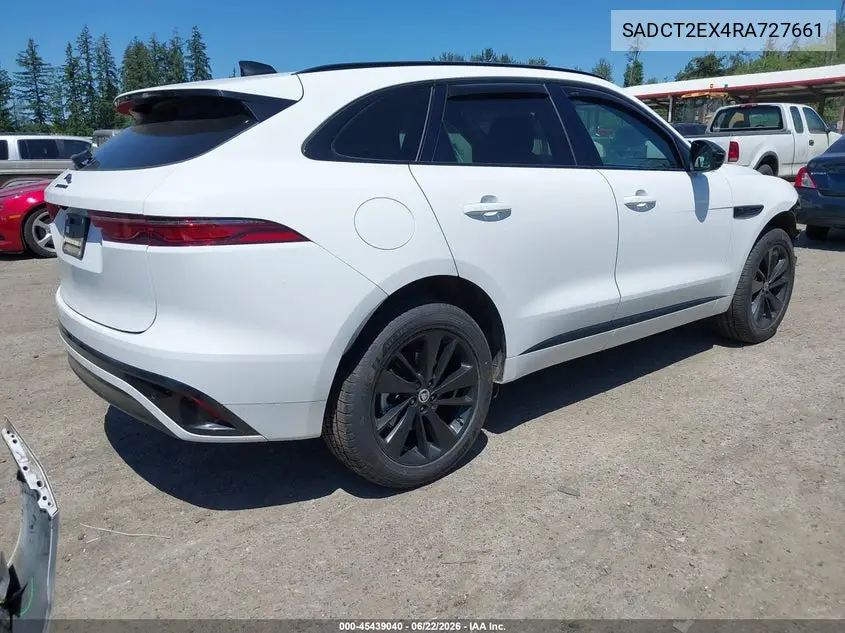 2024 Jaguar F-Pace R-Dynamic S P250 Awd Automatic VIN: SADCT2EX4RA727661 Lot: 45439040