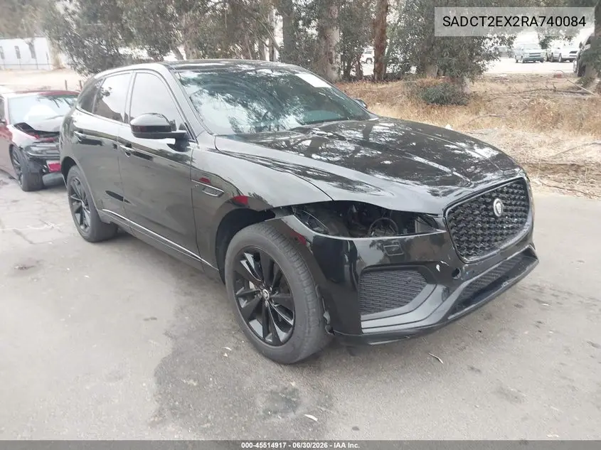 2024 Jaguar F-Pace R-Dynamic S P250 Awd Automatic VIN: SADCT2EX2RA740084 Lot: 45514917
