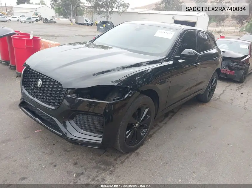 2024 Jaguar F-Pace R-Dynamic S P250 Awd Automatic VIN: SADCT2EX2RA740084 Lot: 45514917