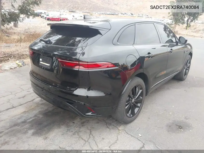 2024 Jaguar F-Pace R-Dynamic S P250 Awd Automatic VIN: SADCT2EX2RA740084 Lot: 45514917