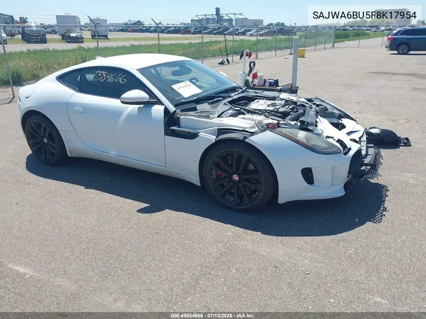 2015 Jaguar F-Type S VIN: SAJWA6BU5F8K17954 Lot: 45584666