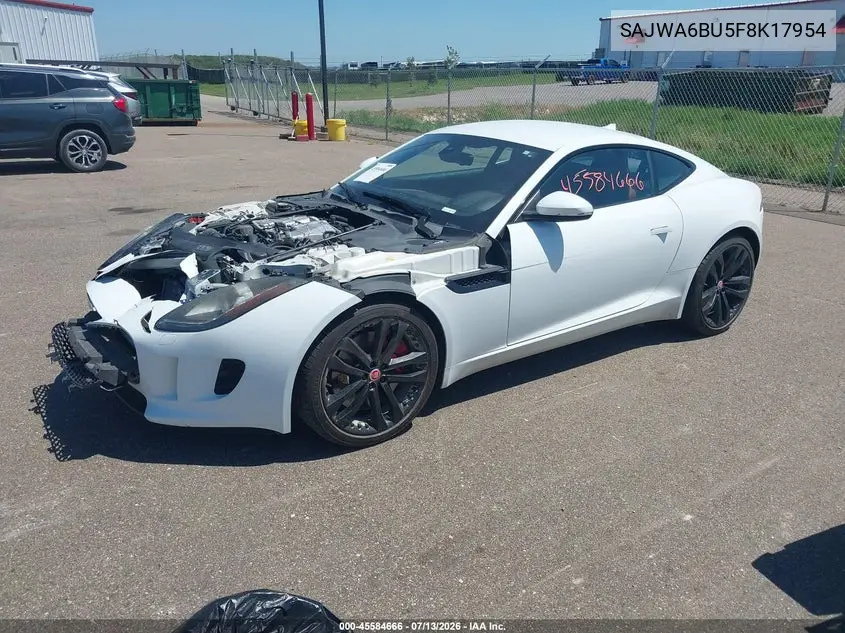 2015 Jaguar F-Type S VIN: SAJWA6BU5F8K17954 Lot: 45584666