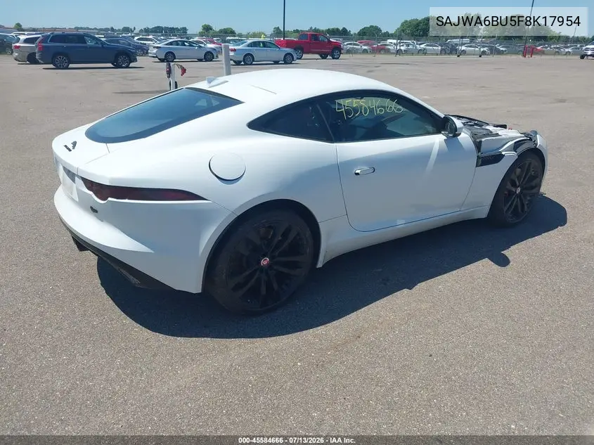 2015 Jaguar F-Type S VIN: SAJWA6BU5F8K17954 Lot: 45584666