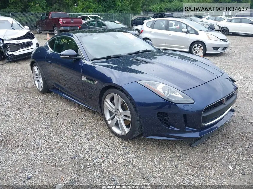 2016 Jaguar F-Type VIN: SAJWA6AT9GHK34637 Lot: 45491105