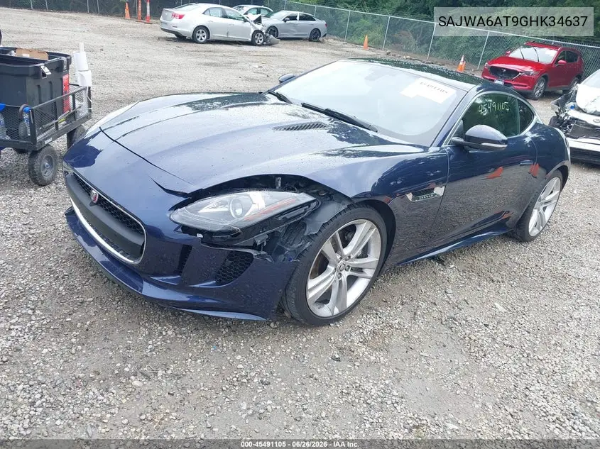 2016 Jaguar F-Type VIN: SAJWA6AT9GHK34637 Lot: 45491105