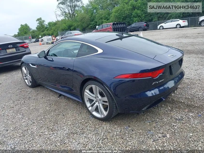 2016 Jaguar F-Type VIN: SAJWA6AT9GHK34637 Lot: 45491105