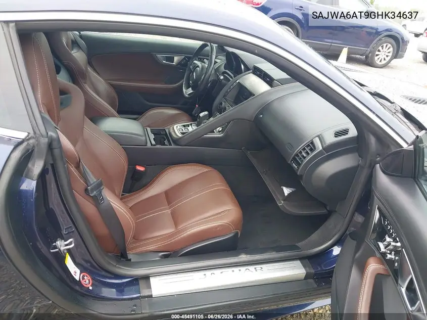 2016 Jaguar F-Type VIN: SAJWA6AT9GHK34637 Lot: 45491105