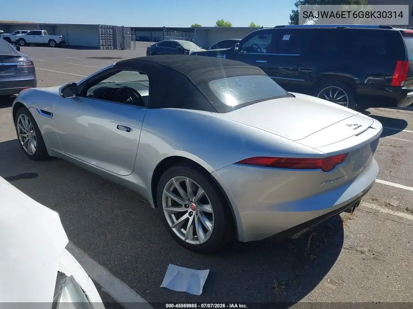 2016 Jaguar F-Type VIN: SAJWA6ET6G8K30314 Lot: 45569985