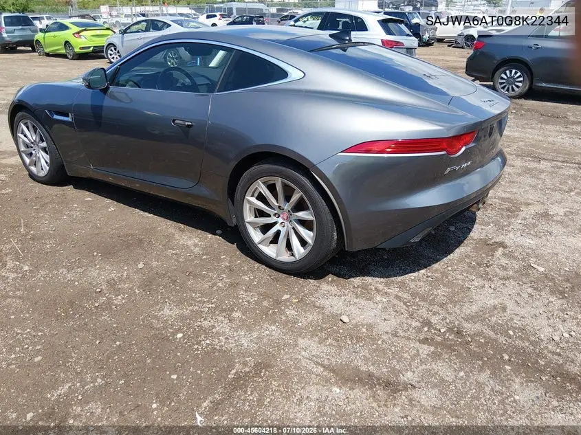 2016 Jaguar F-Type VIN: SAJWA6AT0G8K22344 Lot: 45604218