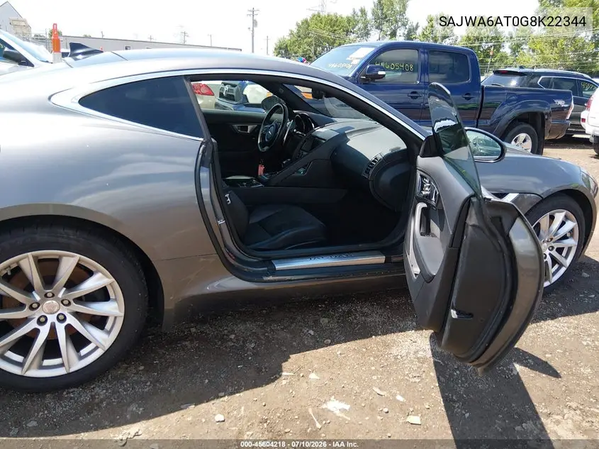 2016 Jaguar F-Type VIN: SAJWA6AT0G8K22344 Lot: 45604218