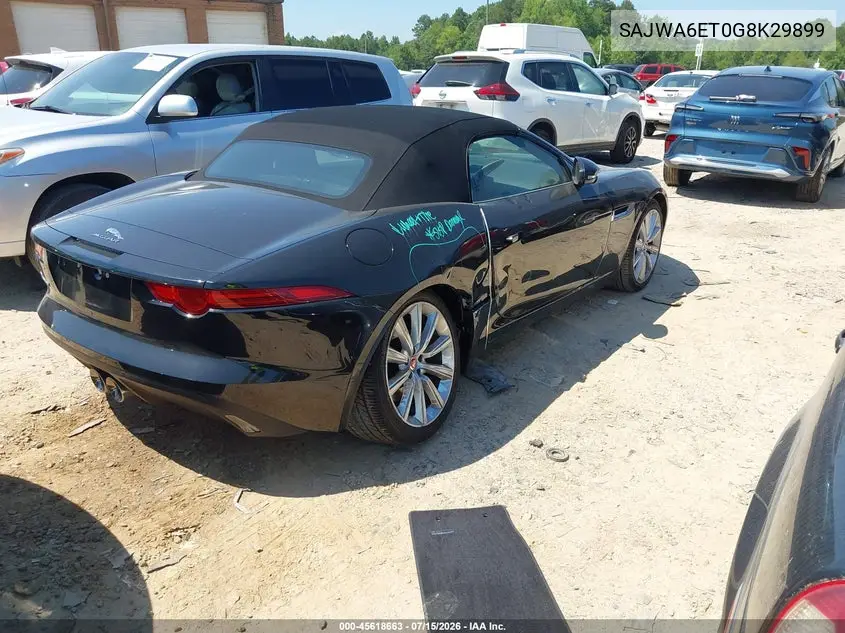 2016 Jaguar F-Type VIN: SAJWA6ET0G8K29899 Lot: 45618663