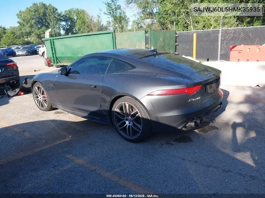 2017 Jaguar F-Type R VIN: SAJWJ6DL5HMK35935 Lot: 45360180
