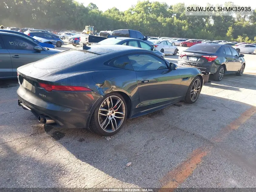 2017 Jaguar F-Type R VIN: SAJWJ6DL5HMK35935 Lot: 45360180